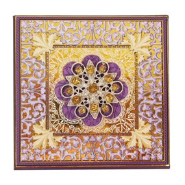 Punch Studio Design Accessory Purple 3.1 x 3.1 x 1.1 inches (8.0 x 7.9 x 2.7 cm)