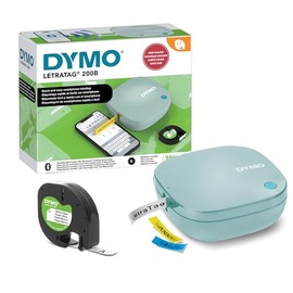 DYMO LetraTag 200B Etiquetadora Bluetooth, Impresora de Etiquetas Compacta, se Conecta a través de Tecnología Inalámbrica Bluetooth a iOS y Android, I
