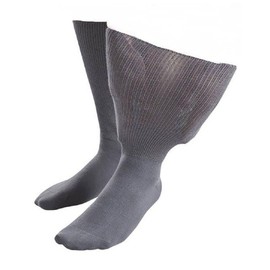 Sock Shop Iomi Footnurse - Mens & Womens Unisex Extra Wide Soft Cotton Oedema Socks for Swollen Feet (9-11 UK (43-45 eur), Dark Grey)