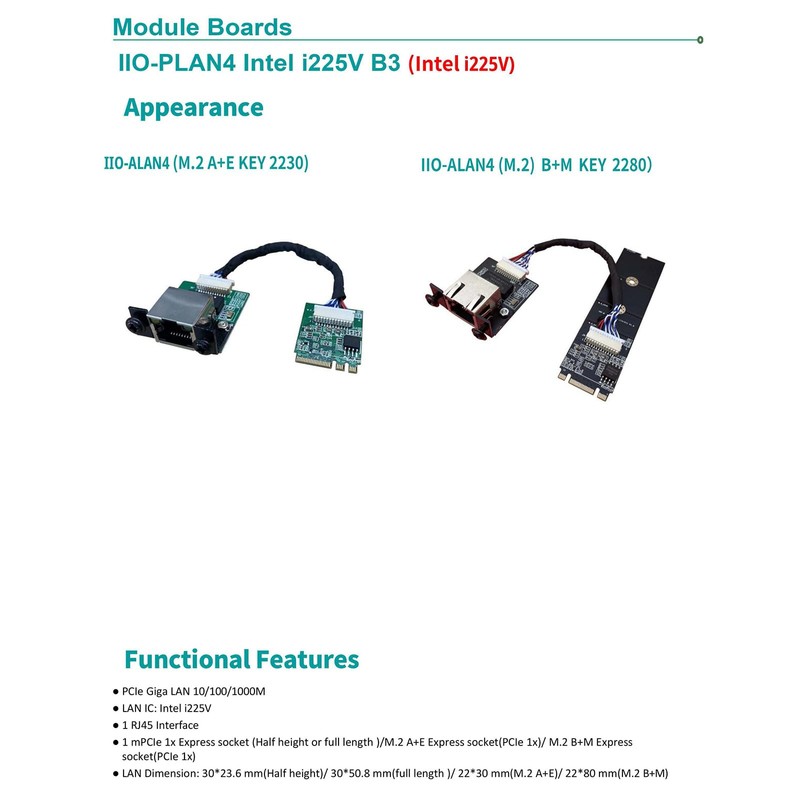 M.2 A E Key to 2.5 Gigabit Ethernet,Support youyeetoo X1X86