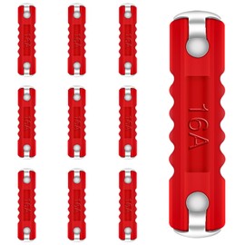 Pack of 10 16 A Torpedo Fuses, Bolatus Car Fuse, Melting Fuses for European Vehicles