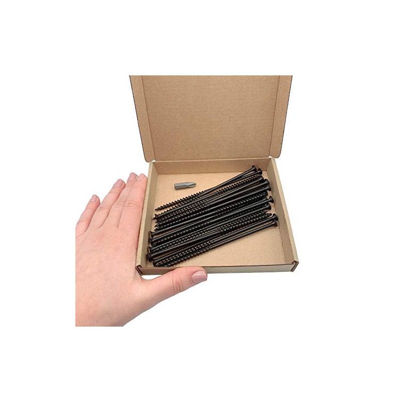 (Pack of 20) Black Phosphate Carbon Steel 4.8 x 130mm