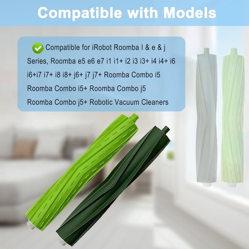 Pivxsnkew 2 Set Replacement Brushes Compatible for iRobot Roomba E