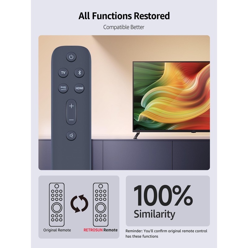 New Replacement Soundbar Remote Control for JBL Bar 5.1 Surround