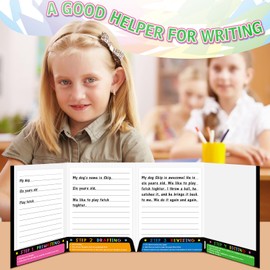 Kisston 6 Pcs Writing Bulk Folders with Pockets 4 Pocket Writing Process Homework Folders for Students Teacher Teaching School Kids Classroom Supplies (Colorful)