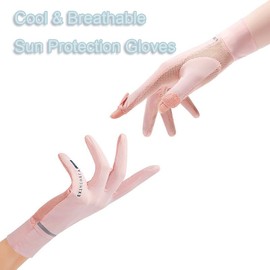 FGSS UV Sun-Protection Driving-Gloves for Women Summer Cycling Glove Anti-Slip Cooling Mesh Gloves for Hiking Outdoor