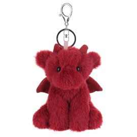 Apricot Lamb Cute Toys red dragon Stuffed Animal Soft Keychain for Kids Bag, Purse, Backpack, Handbag 5.5 Inches