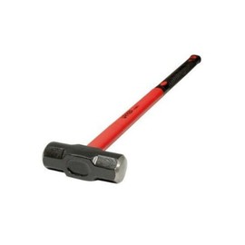 URREA Sledge Hammer - 16-Pound Steel Head Drilling Hammer with Forged Striking Head & Cushioned Fiberglass Handle - 1440GFV