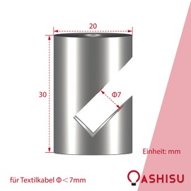 OASHISU Pack of 6 Aluminium Alloy Wall and Ceiling Pins "V-Style" Silver for Textile Cable Ceiling Mounting Monkey Swing Surface-Mounted Cable Holder for Lamp DIY with Screws and Dowels