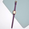 BISONSTRAP Watch Straps for Women, Crocodile Pattern Leather Thin Watch