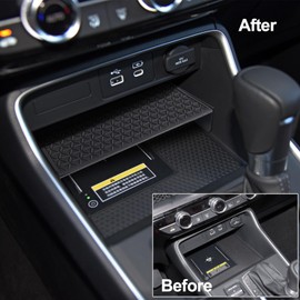 Spotrim 2PCS for Honda CR-V 2023 2024 Accessories Center Console Organizer Glove Armrest Box Organizer Storage Tray Compatible with Honda CRV 2024 2023