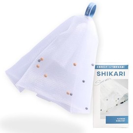 SHIKARI Platinum Bubble Net, Facial Cleansing Net, Foaming Net, 3.9 x 2.2 inches (100 x 55 mm), For Face Cleansing, Dense Foam, Pore Care, Thick, High Quality, Present, Gift, Solid Soap, Foam