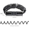 Windance Retractable Stroller Lock, Helmet Luggage Lock Cable, Stainless Steel