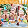 72 Pcs 5oz Ice Cream Bowls and Spoons Set Clear