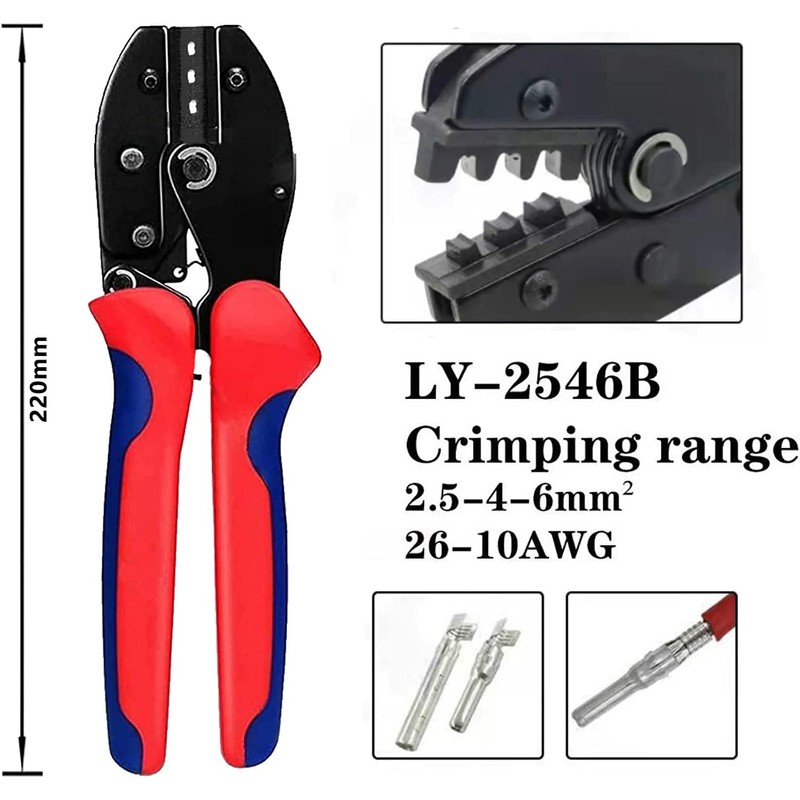 QeeHeng Solar Panel Crimping Tool - Crimper for 2.5/4/6mm Solar