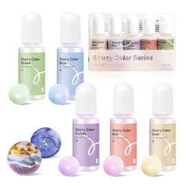 LIGHTWISH Epoxy Resin Pigment, Starry Colors UV Resin Dye, Highly Concentrated for DIY Jewelry Making, Art & Keychain Making