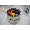 Fahrenheit Small 13.5 Inch Stainless Steel Fire Pit for Outside