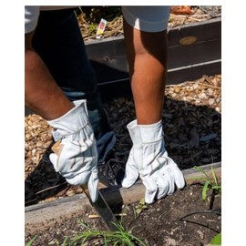 Garden Works Leather Mates Gardening Gloves, Medium