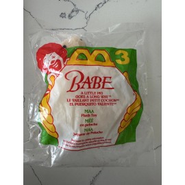 McDonald's McDonalds Happy Meal Toy MAA Plush Toy - Babe A Little Pig Goes A Long Way # 3