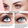 2Pcs Mascara Black Brown,M/ascara Waterproof,Smudge Proof Ma/scara,False Lash Effect Mas/cara,Curling