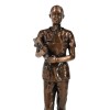 Medical Professional Physician Female Nurse Doctor Bronzed Resin Statue W/