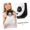 LALAFINA 2pcs Center Pinch Lens Cap Cover with Adorable Panda