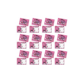 Kuromi Children's Birthday Invitation Cards Kuromi Birthday Invitations Kuromi Invitations Birthday Invitation Cards School Sanrio Birthday Card Kuromi Invitation Cards