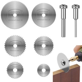 flintronic Cutting Wheels for Dremel, Diamond Cutting Disc Kits, Cutting Wheel Set for Rotary Tool, Mini Resin HSS Metal Cutting Tools, Saw Blades for Wood, Plastic, Copper, Aluminum (Silver)