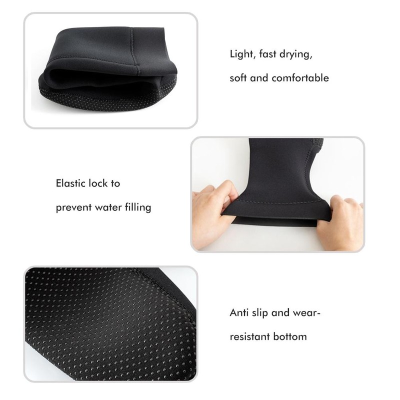 1 Pair 3mm Neoprene Socks Unisex Long Thick Diving Socks