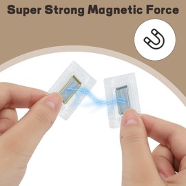 Pack of 20 Magnets for Sewing, Magnetic Closure Bag, Invisible Magnetic Buttons Sewing, Magnetic Sewing Accessories, Mini Magnets with PVC Coating for Handbags, Clothing, Leather Crafts