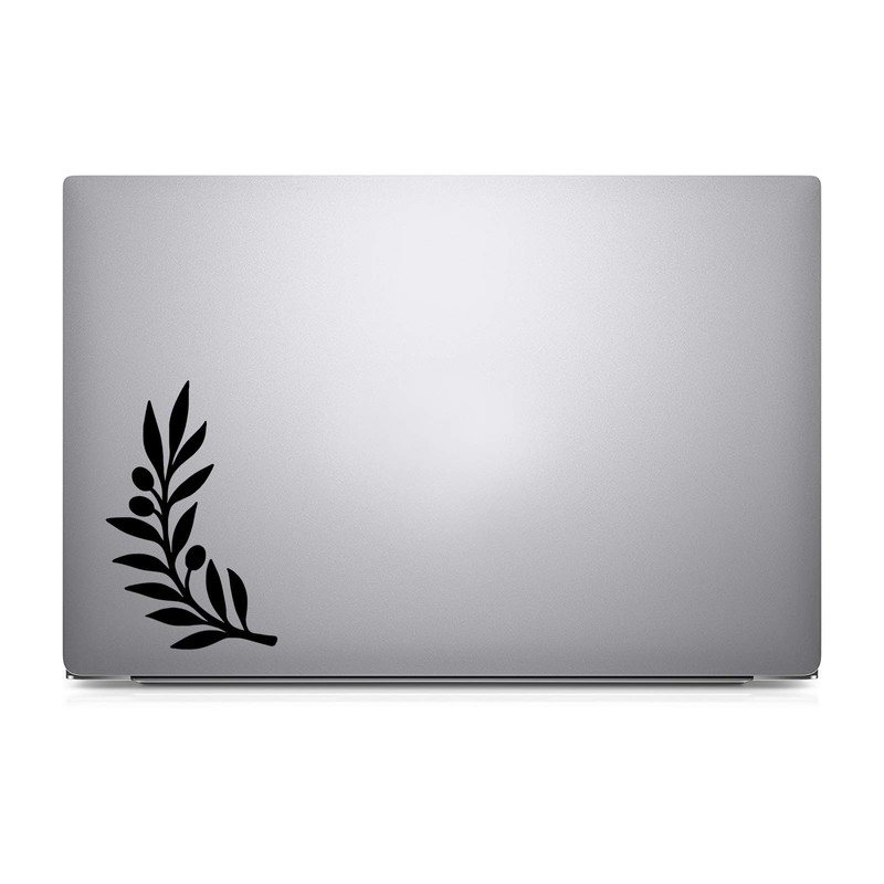 Bargain Max Decals Olive Branch Silhouette Decal Notebook Car Laptop