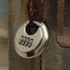 Security Padlock 4 Digits Waterproof Resettable Combination Lock Stainless Steel