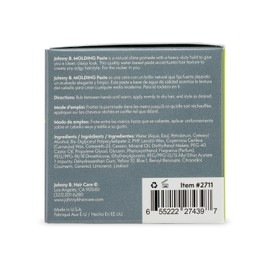 JOHNNY B. Molding Paste, Pliable Hair Clay, 3 oz.