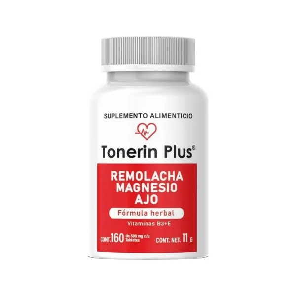 Tonerin Plus Argum Remolacha Magnesio Y Ajo Formula Herbal 160
