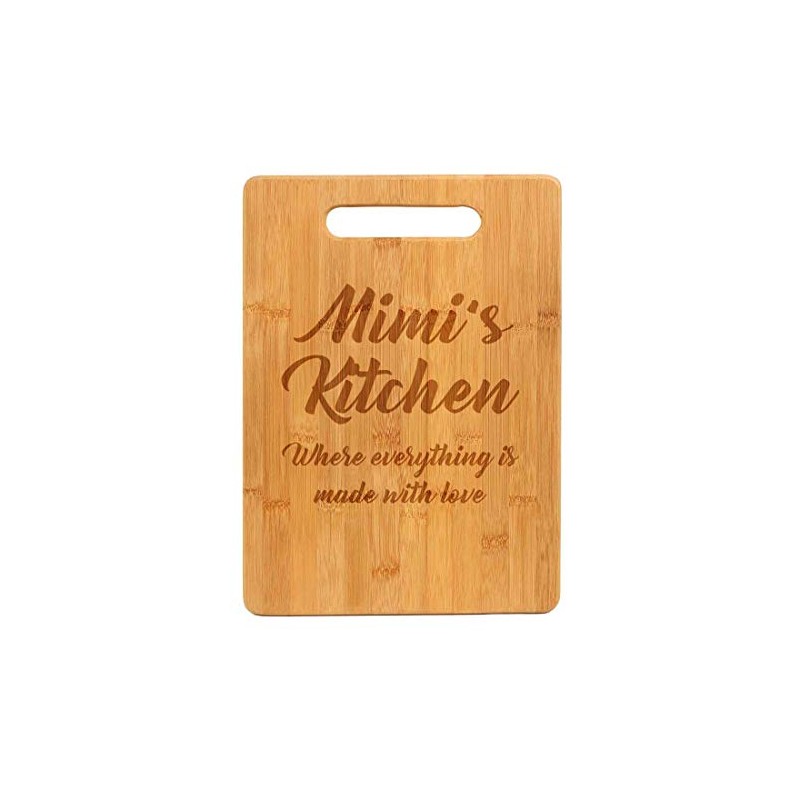 Bamboo Wood Cutting Board Mimi's Kitchen Where Everything Is Made
