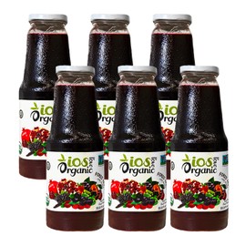 IOS Love Organic Juice - USDA Organic Certified - Cold Pressed, No Added Sugar, No Water, No Artificial Colors, No Preservatives, No Flavors Added, No Gluten - 33.8 Fl Oz (11 Forest Fruite, Pack of 6)