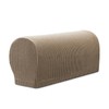 Set of 4 Armchair Covers,Sofa Arm Covers,Arm Chair Covers for Arms, Stretch Spandex Polyester Non Slip Armrest Covers for Chairs Furniture Protector Armchairs Sofa Couches Recliner (Sandy)