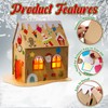 9 Sets Christmas Gingerbread House Kit Christmas Craft Kit Cardboard