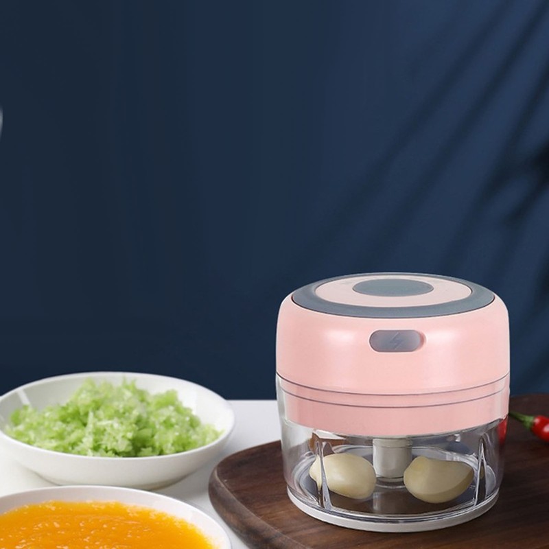 Electric Garlic Chopper 250ml Cordless Operation Multifunctional Detachable Mini Food