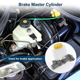 TUCKBOLD Brake Master Cylinder for Infiniti G20 1991-2002 Durable No.460102N320 Engine Compartment Hydraulic Master Cylinder Silver Tone,White 1 Pcs