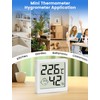 Digital Hygrometer Thermometer Mini, Indoor Room Temperature Monitor and Humidity