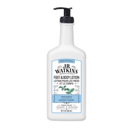 J R Watkins Foot & Body Lotion, Peppermint, 18 fl oz (532 ml)