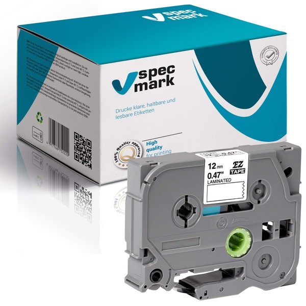 specmark TZe-231 Label Tape 12 mm x 8 m Black