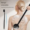 Cepillo de baño de doble cara con mango extensible, con