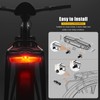 Amitor E Bike Rear Light with Brake Light & Reflector,