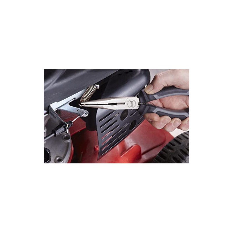 KWB Needle Nose Pliers 200 mm Straight Cutting Edges Hardened,