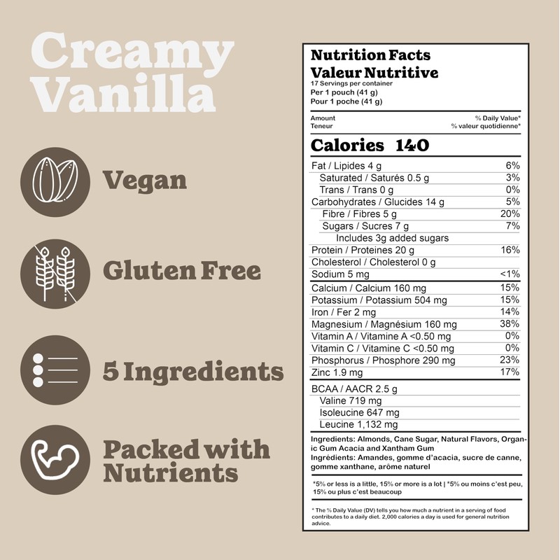 ARM Protein Vegan Almond-based Protein Powder 100% Natural, Non-GMO, Dairy-free,