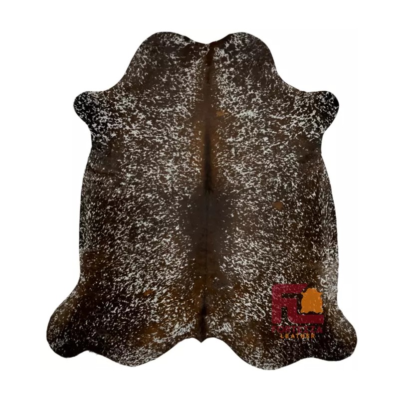 Fortezzaoutlet Cowhide Rug Brown Speckled | Premium Quality | Medium