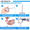 Ciltlurk 6Pcs T Bore Hole Gauges Set Bulk, 5/16" -