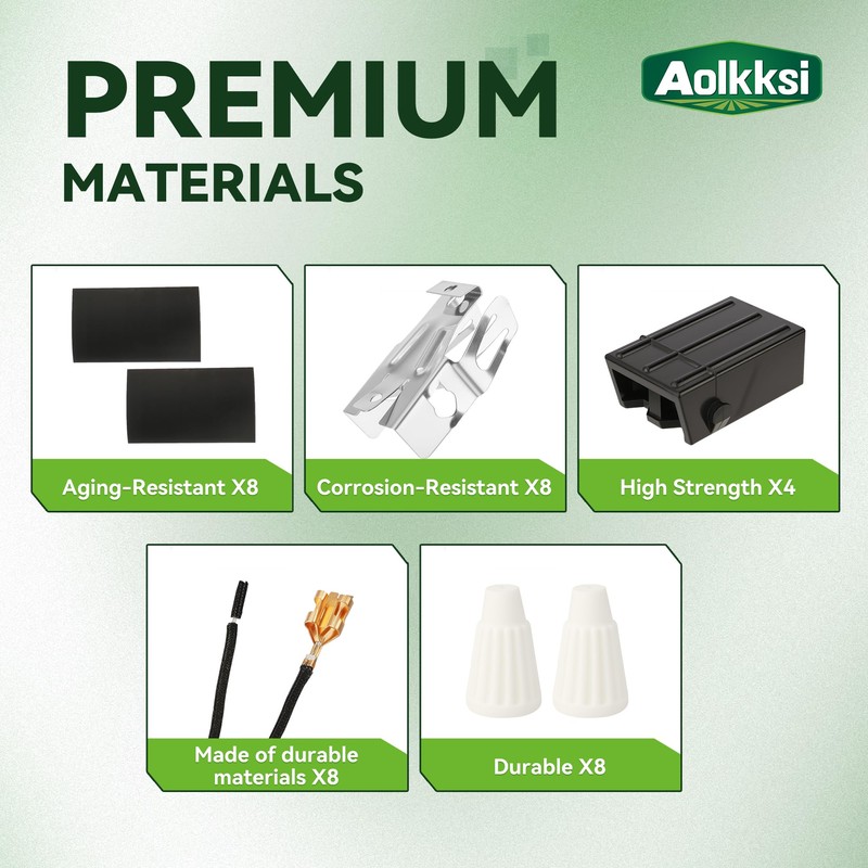AOLKKSI 4 Pack 330031 Range Burner Receptacle Kit Replacement -